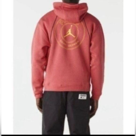 NIKE Air Jordan X Paris Saint-Germain Hoodie Sweatshirt DV0611-648 Size Medium - Picture 12 of 12